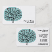 Blume Tree - Light Blue Green Visitenkarte (Vorne/Hinten)