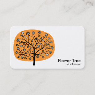 Blume Tree - Light Orange Visitenkarte