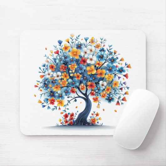 Blume Tree Mousepad (Mit Mouse)