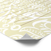 Blume Tree Print Quaker Hochzeitszertifikat Poster (Ecke)