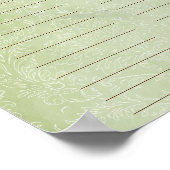 Blume Tree Print Quaker Hochzeitszertifikat Poster (Ecke)