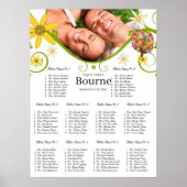 Blume Tree Seating Chart 10 Tische Poster (Vorne)