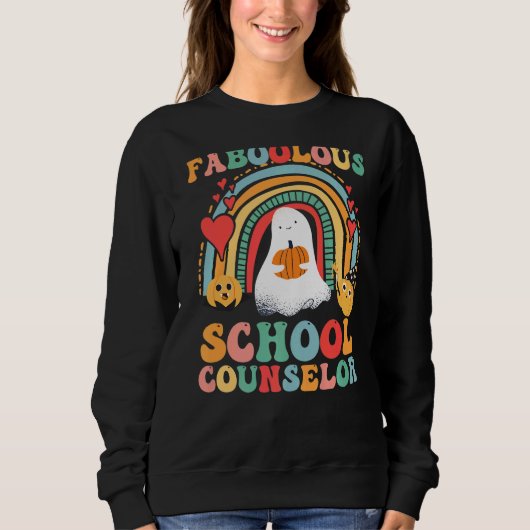 Blume Trick oder Lehrer Faboolous Schulberater R Sweatshirt (Vorderseite)