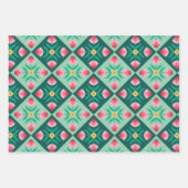 Blume Trio Geschenkpapier Set (Vorderseite 3)