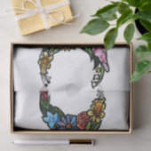 Blume Triple Moon Symbol gesegnet sein Seidenpapier (Geschenk)