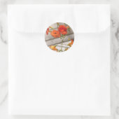 Blume - Trompetenmelodien Runder Aufkleber (Tasche)