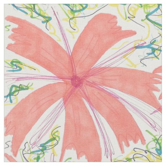 Blume Tropical Burst Stoff (Nahaufnahme)