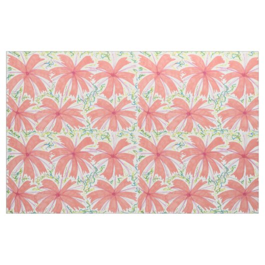 Blume Tropical Burst Stoff (Fat Quarter (45,7 x 55,9 cm))