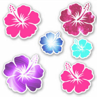 Blume Tropical Shaped Art des hawaiianischen Hibis Aufkleber