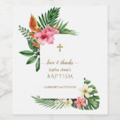 Blume Tropischer Garten Pinakothek Züst Weinetikett (Einzelnes Label)