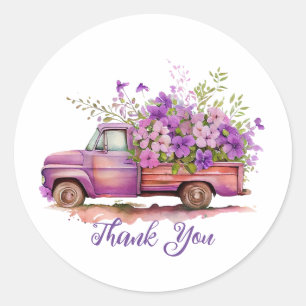 Blume Truck Danke Stickers