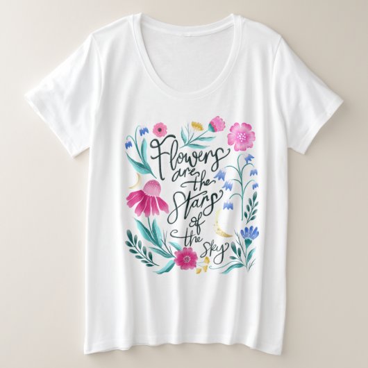 Blume Tshirt (Design vorne)