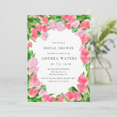 Blume Tulip | BRAUTPARTY Einladung (Stehend Vorderseite)