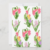 Blume Tulip | BRAUTPARTY Einladung (Rückseite)