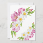 Blume Tulip | BRAUTPARTY Einladung (Rückseite)