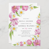 Blume Tulip | BRAUTPARTY Einladung (Vorne/Hinten)