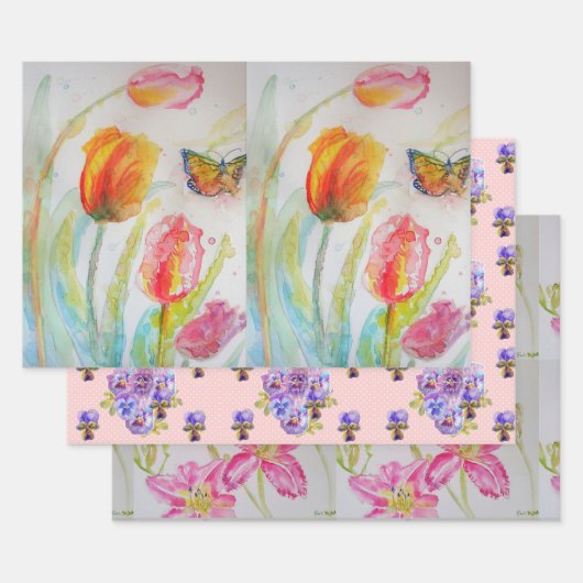 Blume Tulip Colorado Geschenkpapier Set (Set)