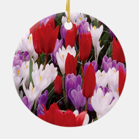 Blume Tulip Colorado Keramik Ornament (Hinten)