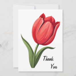 Blume Tulip Dankeskarte