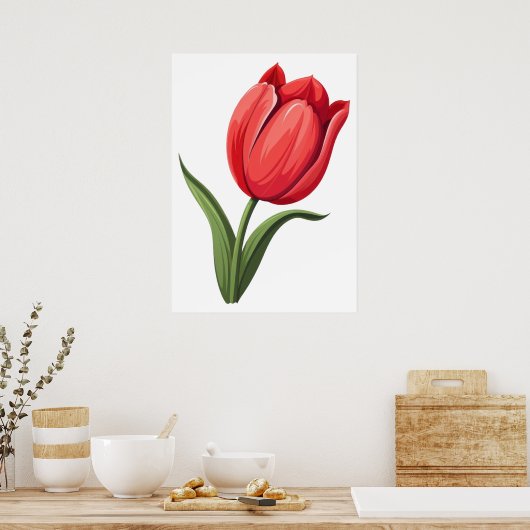 Blume Tulip Poster (Küche)