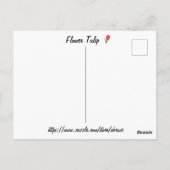 Blume Tulip Postkarte (Rückseite)