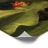Blume - Tulips in einem Fenster Poster (Ecke)