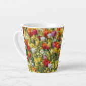 Blume Tulips und Daffodils Latte Tasse (Linke Ecke)