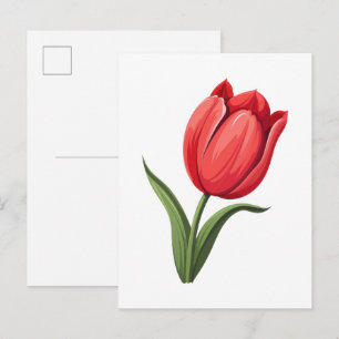 Blume Tulpe Postkarte