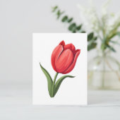 Blume Tulpe Postkarte (Stehend Vorderseite)