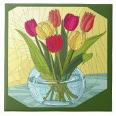 Blume, Tulpen Fliese (Vorderseite)