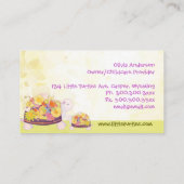 Blume Turtles Kinderbetreuung Visitenkarte (Rückseite)