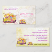 Blume Turtles Kinderbetreuung Visitenkarte (Vorne/Hinten)