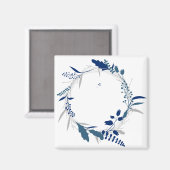 Blume Twig Corolla Wreath Lease Spring Leaf Magnet (Vorderseite/Rückseite)