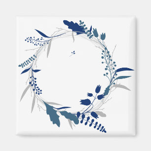 Blume Twig Corolla Wreath Lease Spring Leaf Magnet