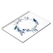 Blume Twig Corolla Wreath Lease Spring Leaf Notizblock (Linke Seite)