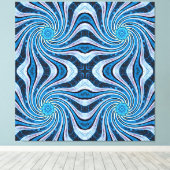 Blume Twirl Leinwanddruck (Insitu (Holzboden))