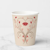 Blume Twirl Paper Cups Pappbecher (Rückseite)