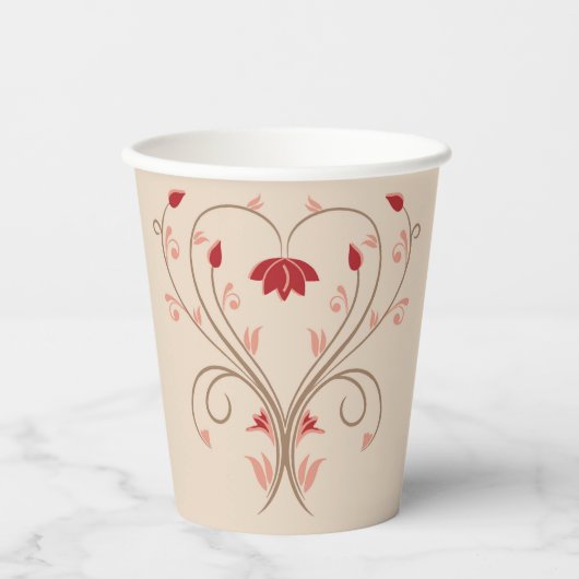 Blume Twirl Paper Cups Pappbecher (Vorderseite)