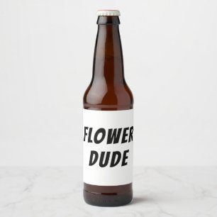 Blume-Typ-Trinksiegel Bierflaschenetikett