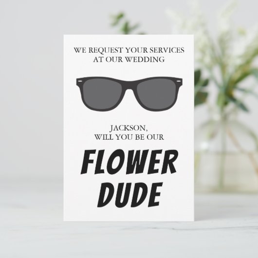 Blume Typ Vorschlagskarte (Stehend Vorderseite)