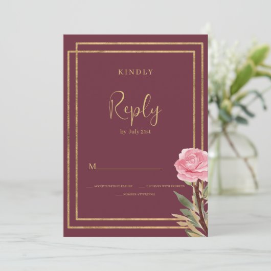 Blume UAWG Einladung (Stehend Vorderseite)