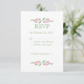 Blume UAWG RSVP Karte (Stehend Vorderseite)