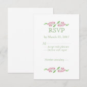 Blume UAWG RSVP Karte (Vorne/Hinten)