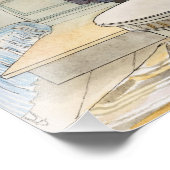 Blume über das Windows, 1895 von Carl Larsson Fotodruck (Ecke)