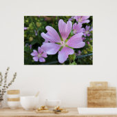 Blume über dem Zaun Poster (Küche)
