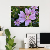 Blume über dem Zaun Poster (Heimbüro)
