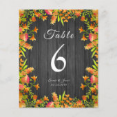 Blume über die Wasserfarbe im Herbst auf rustikale (Vorderseite)