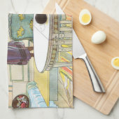 Blume über die Windows Carl Larsson Schwedisch Geschirrtuch (Viertel Falte)