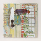 Blume über die Windows Carl Larsson Schwedisch Puzzle (Horizontal)