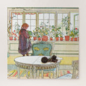 Blume über die Windows Carl Larsson Schwedisch Puzzle (Vertikal)